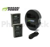 BLN-1  Battery for Olympus (2 Pack + Dual Charger) - Wasabi Power